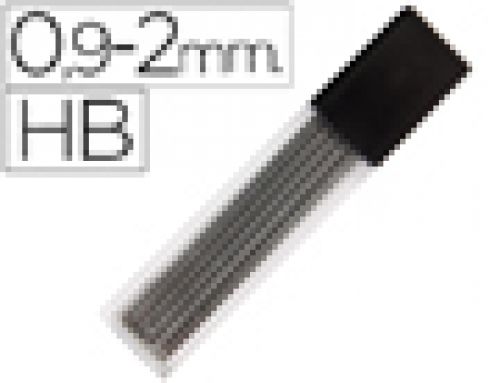 Minas liderpapel grafite rectangulares 2x0.9 mm hb tubo de 12 minas , Liderpapel , 52404 , 8423473524040